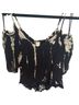 Surf Gypsy Print Black Ivory Short Sleeve Blouse Size S - photo 2