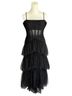BCBGMAXAZRIA 100% Polyester Black Cocktail Dress Size 14 - photo 2