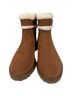 Kate Spade New York 100% Leather Solid Brown White Boots Size 8 - photo 1
