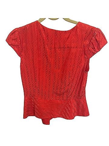 Trina Turk Short Sleeve Silk Top (view 2)