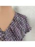 St. John Tweed Purple Pink Black Gray Yellow Cocktail Dress Size 10 - photo 5