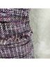 St. John Tweed Purple Pink Black Gray Yellow Cocktail Dress Size 10 - photo 6