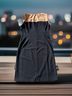 Andrew Marc Color Block Multi Color Cocktail Dress Size 6 - photo 4