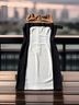 Andrew Marc Color Block Multi Color Cocktail Dress Size 6 - photo 3