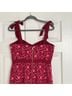 J.Crew 100% Polyester 6% Elastane 94% Polyester Floral Pink Red Cocktail Dress Size 8 - photo 9