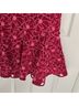 J.Crew 100% Polyester 6% Elastane 94% Polyester Floral Pink Red Cocktail Dress Size 8 - photo 5
