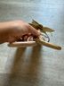 Stuart Weitzman 100% Leather Gold Sandals Size 9 - photo 3