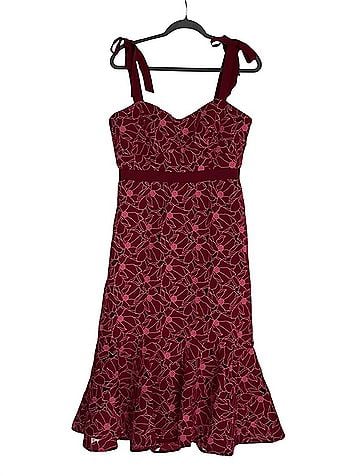 J.Crew Eyelet midi dress with flounce hem Casual Dress (view 1)