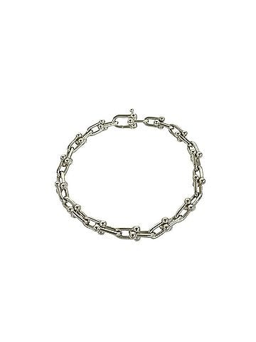 Tiffany & Co. TIFFANY&amp;Co. Tiffany HardWear Small Link Bracelet, 28 links, Sterling Silver 925 Chain Bangle, 99614 (view 1)