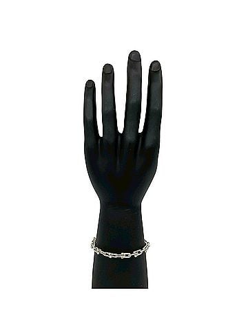 Tiffany & Co. TIFFANY&amp;Co. Tiffany HardWear Small Link Bracelet, 28 links, Sterling Silver 925 Chain Bangle, 99614 (view 2)