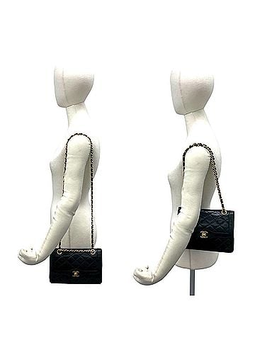 Chanel CHANEL Matelassé Coco Mark Double Flap Lambskin Shoulder Bag Black 713-2 (view 2)