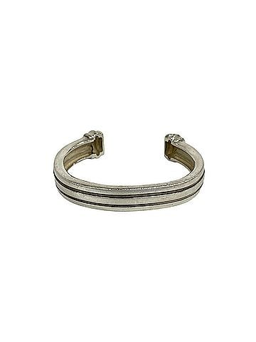 Tiffany & Co. TIFFANY&amp;Co. Tiffany Vintage Grooved Bangle Double Line Sterling Silver 925 Cuff Bracelet 26252 (view 1)