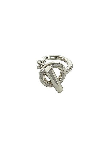 Hermès HERMES Croisette Ring, Sterling Silver 925, Women's Jewelry, Silver, Item No. 41784 (view 1)