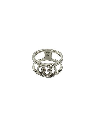 Gucci GUCCI Interlocking G Logo Motif Sterling Silver 925 Ring, Finger Accessory, Men's &amp; Women's, Silver, Item Number 26687 (view 1)