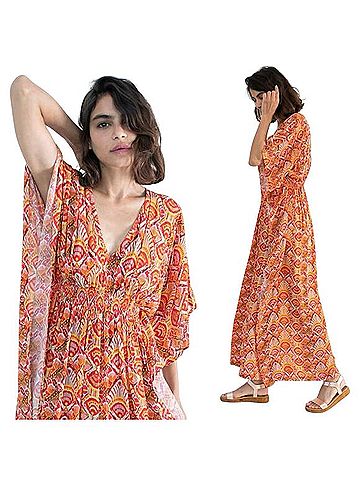 Rujuta Sheth Marie Cinch Kaftan Casual Dress (view 1)