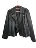 Inc. Black Faux Leather Jacket Size XXL - photo 1