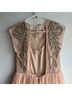 ASOS 100% Polyester Pink Ivory Cocktail Dress Size 6 - photo 3