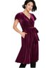 ModCloth 98% Polyester 2% Spandex 100% Polyester Burgundy Cocktail Dress Size M - photo 1