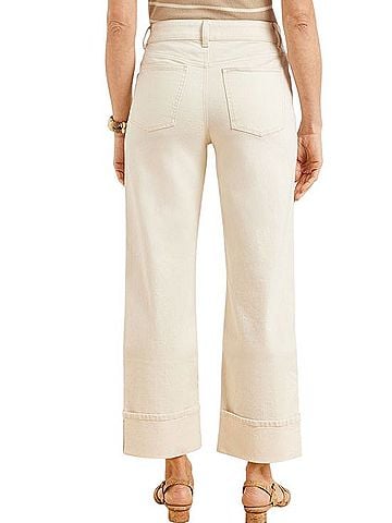 Talbots Straight Ankle Cuff Jean Jeans (view 2)