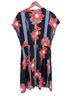 Halogen 100% Polyester Floral Black Red Casual Dress Size XL - photo 2