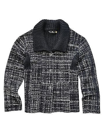 Tumi Alpaca Wool Blend Textured Cardigan Sweater Casual Sweaters (view 2)
