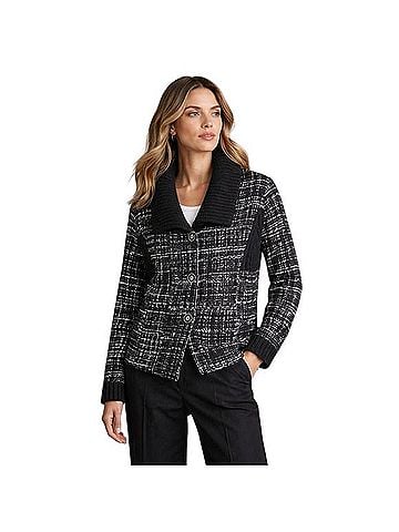 Tumi Alpaca Wool Blend Textured Cardigan Sweater Casual Sweaters (view 1)