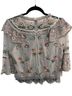Needle & Thread Floral Gray Pink Blouse Size 8 - photo 2