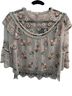 Needle & Thread Floral Gray Pink Blouse Size 8 - photo 1