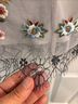 Needle & Thread Floral Gray Pink Blouse Size 8 - photo 7