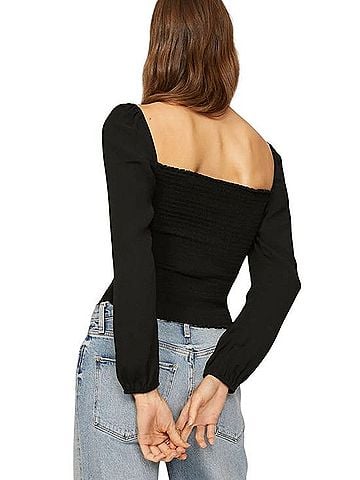 Reformation Reign Long Sleeve Blouse (view 2)