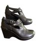 Dansko 100% Leather Solid Black Wedges Size EU 39 - photo 1