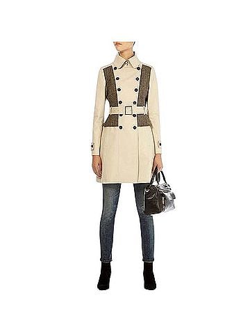 Karen Millen Khaki Coat Coat (view 1)