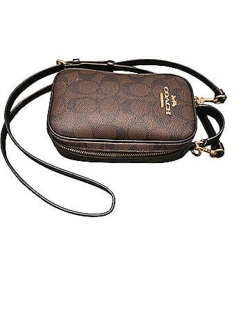 Coach Cross body Coach bag, perfect for cellular phone, keys and lip gloss/stick, PERFECT size!! Leather Crossbody Bag (view 2)