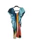 Mary Katrantzou Floral Blue Pink Cocktail Dress Size 10 - photo 1