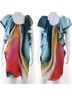 Mary Katrantzou Floral Blue Pink Cocktail Dress Size 10 - photo 4