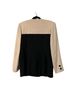 Kasper A.S.L. 100% Wool 100% Acetate Color Block Black Ivory Blazer Size 10 - photo 2