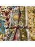 Citron Floral Stripes Multi Color Short Sleeve Blouse Size M - photo 5