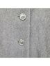 Albert Nipon 100% Wool Solid Gray Coat Size 2 - photo 5