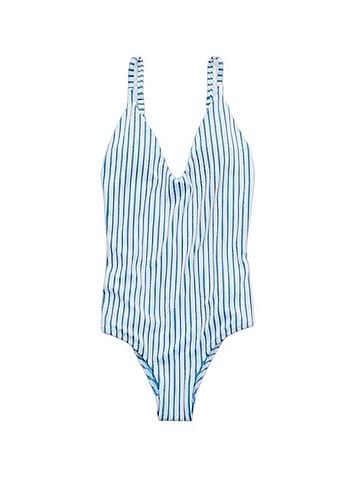 Aerie Terry Striped One Piece Swimsuit One Piece Swimsuit (view 1)