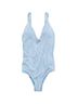 Aerie Stripes Blue White One Piece Swimsuit Size S - photo 1