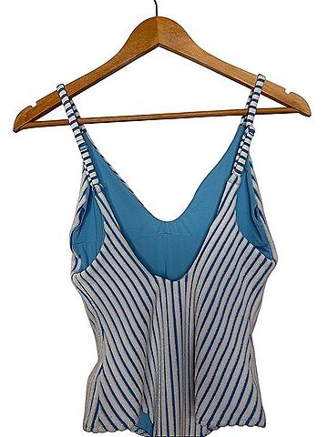 Aerie Terry Striped One Piece Swimsuit One Piece Swimsuit (view 2)