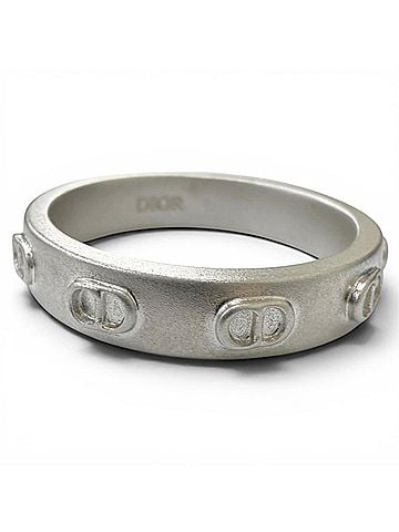 Dior Homme DIOR Homme R3472HOMST D990 AG925 CD Icon Ring, Silver, Size M, Weight 5.7g, Men's, with Box and Dust Bag. (view 1)