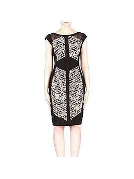 Joseph Ribkoff Mesh Panel Sheath Dress Cocktail Dress (view 1)