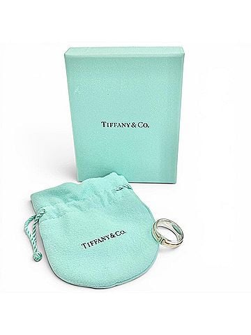 Tiffany & Co. TIFFANY&amp;Co. Tiffany T TWO Narrow Ring, AG925 AU750 Silver/Gold, Weight 6.7g, Women's, Comes with Box and Dust Bag. (view 2)