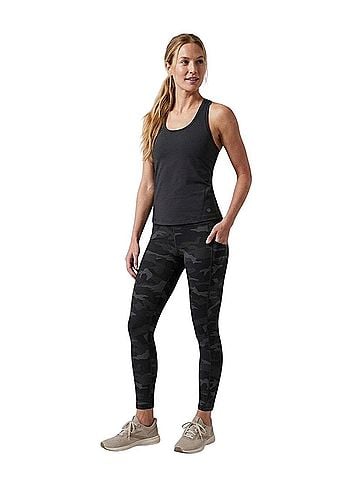Athleta Ultimate Camo 7/8 Tights High Rise Side Pocket Leggings (view 1)
