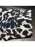 Talbots 100% Polyester Animal Print Black Blue White Button-Down Shirt Size 1X - photo 9
