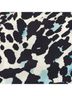 Talbots 100% Polyester Animal Print Black Blue White Button-Down Shirt Size 1X - photo 7
