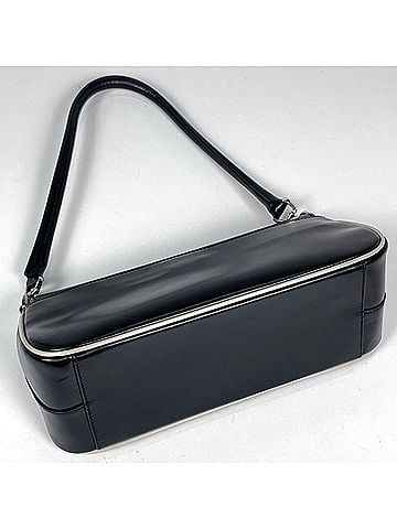 Prada Prada PRADA Logo Handbag One Shoulder Leather Nero (Black) B10690 Women's (view 2)