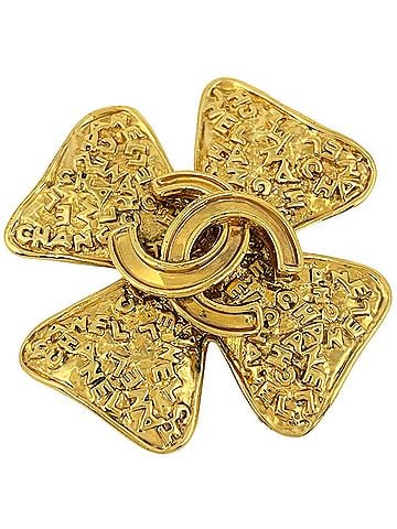 Chanel Chanel Coco Mark Brooch, GP Gold, Women's (view 1)