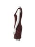 Alice + Olivia Solid Red Black Cocktail Dress Size 4 - photo 3